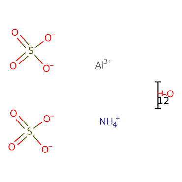 Aluminium ammonium sulphate dodecahydrate