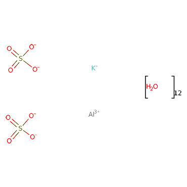 Aluminium potassium sulphate dodecahydrate