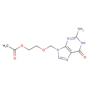 2-[(2-Amino-6-oxo-1H-purin-9(6H)-yl)methoxy]ethyl acetate