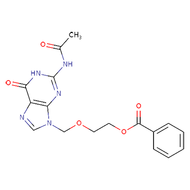 2-[(2-Acetamido-6-oxo-1H-purin-9(6H)-yl)methoxy]ethyl benzoate