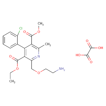 3-Ethyl-5-methyl 2-[(2-aminoethoxy)methyl]4-(2-chloro-phenyl)6-methyl pyridine-3,5-dicarboxylate oxalate