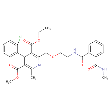 3-Ethyl-5-methyl 4-(2-chloro-phenyl)-6-methyl-2[[-(methylcarbamoyl)benzoyl] amino] ethoxy] methyl]-1,4-dihydro-pyridine-3,5-dicarboxylate