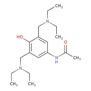 N-[3,5-Bis[(diethylamino)methyl]-4-hydroxyphenyl]acetamide