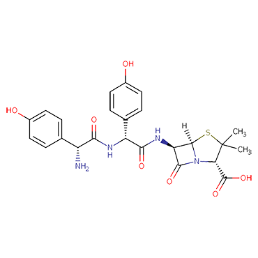 (2S,5R,6R)-6-[[(2R)-2-[[(2R)-2-Amino-2-(4-hydroxyphenyl)acetyl]amino]-2-(4-hydroxyphenyl)acetyl]amino]-3,3-dimethyl-7-oxo-4-thia-1-azabicyclo[3.2.0]heptane-2-carboxylic acid