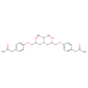 2,2’-[[(1-Methylethyl)- imino]bis[(2-hydroxy- propane-3,1-diyl)oxy-4,1-phenyl-ene]]diacetamide