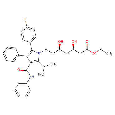 (3R,5R)-7-[2-(4-Fluorophenyl)-3-phenyl-4-(phenylcarbamoyl)-5-propan-2-yl-1H-pyrrol-1-yl]-3,5-dihydroxyheptanoic acid ethyl ester