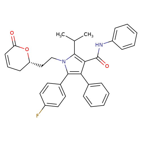 5-(4-Fluorophenyl)-1-{2-[(2R,4R)-4,5-dehydro-xy-6-oxodihydro-2H-pyran-2-yl]ethyl}-2-isopropyl-N,4-diphenyl-1H-pyrrole-3-carboxamide