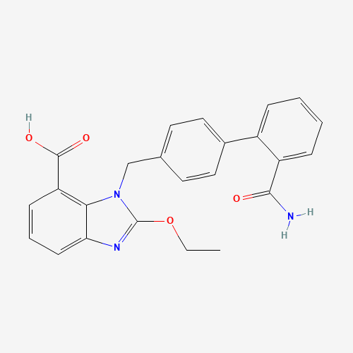 1-((2'-Carbamoyl-[1,1'-biphenyl]-4-yl)methyl)-2-ethoxy-1H-benzo[d]imidazole-7-carboxylic acid