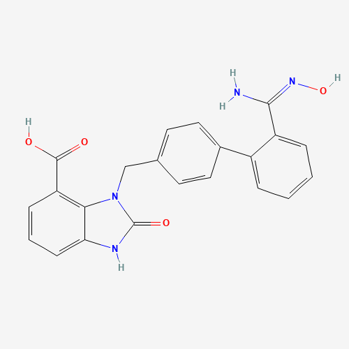 (Z)-3-((2'-(N'-Hydroxycarbamimidoyl)-[1,1'-biphenyl]-4-yl)methyl)-2-oxo-2,3-dihydro-1H-benzo[d]imidazole-4-carboxylic acid
