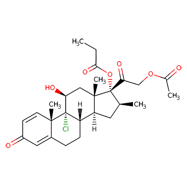 9-Chloro-11β,17,21-trihydroxy-16β-methylpregna-1,4-diene-3,20-dione 21-acetate 17-propionate