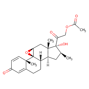 9β,11β-Epoxy-17,21-dihydroxy-16β-methylpregna-1,4-diene-3,20-dione 21-Acetate