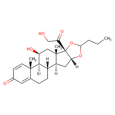 9-Bromo-16,17-[butylidenebis(oxy)]-11,21-dihydroxy-(11β,16α)-pregna-1,4-diene-3,20-dione