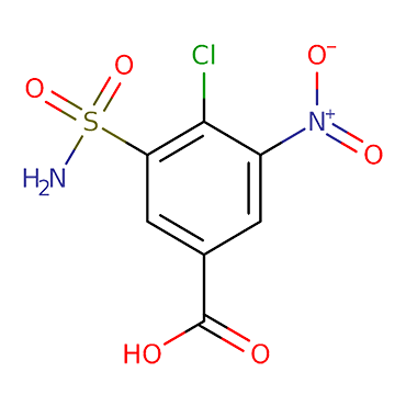 4-Chloro-3-nitro-5-sulfamoylbenzoic acid.