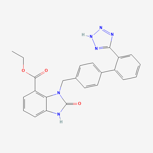 Ethyl 1-[(2'-(1H-tetrazol-5-yl)-[1,1'-biphenyl]-4-yl)methyl]-2-hydroxy-1H-benzo[d]imidazole-6-carboxylate