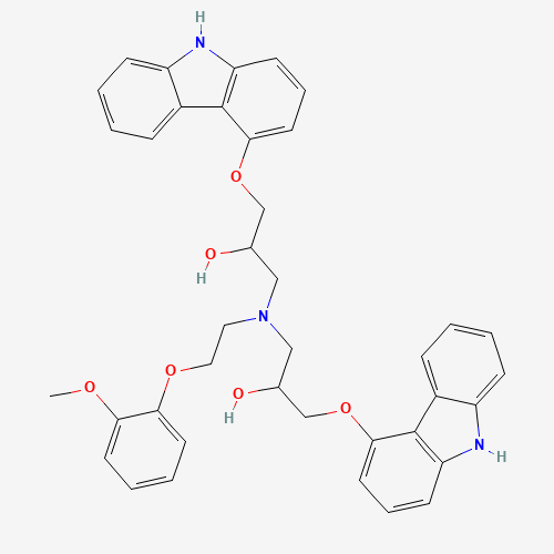 1-((9H-Carbazol-3-yl)oxy)-3-((3-((9H-carbazol-4-yl)oxy)-2-hydroxypropyl)(2-(2-methoxyphenoxy)ethyl)amino)propan-2-ol