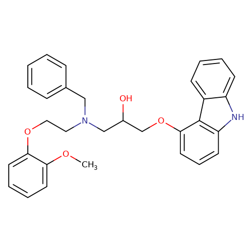 1-((9H-Carbazol-4-yl)oxy)-3-(benzyl(2-(2-methoxyphenoxy)ethyl)amino)propan-2-ol