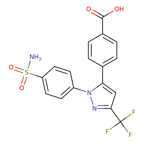 4-[1-[4-(Aminosulfonyl)phenyl]-3-(trifluoromethyl)-1H-pyrazol-5-yl]benzoic acid