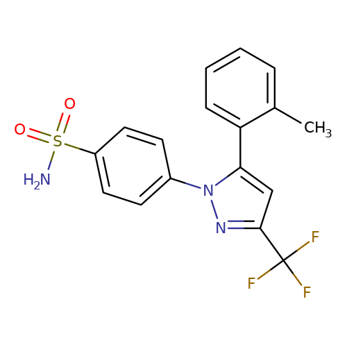 4-[5-(2-Methylphenyl)-3-trifluoromethyl-1H-pyrazol-1-yl]benzenesulfonamide