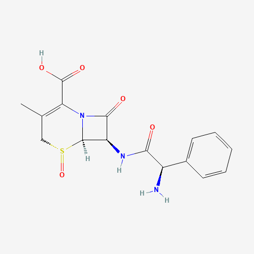 (6R,7R)-7-((R)-2-Amino-2-phenylacetamido)-3-methyl-8-oxo-5-thia-1-azabicyclo[4.2.0]oct-2-ene-2-carboxylic acid 5-oxide