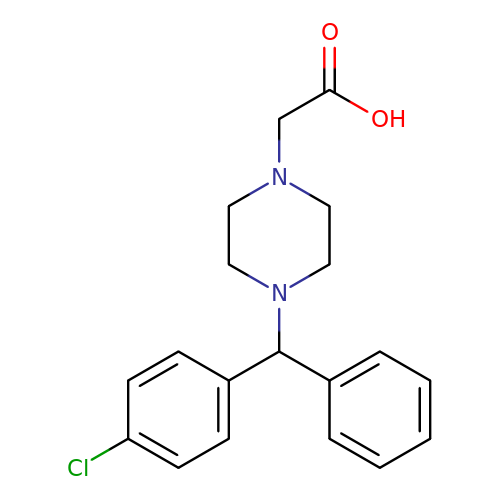 2-(4-((4-Chlorophenyl)(phenyl)methyl)piperazin-1-yl)acetic acid