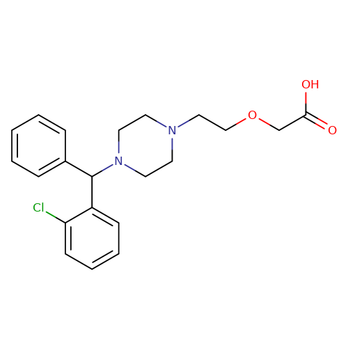 2-(2-(4-((2-Chlorophenyl)(phenyl)methyl)piperazin-1-yl)ethoxy)acetic acid