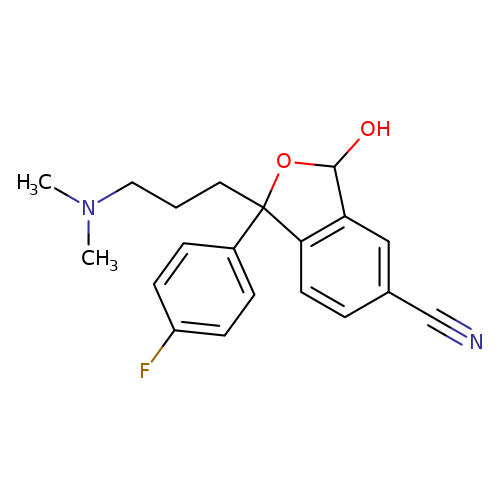 3-[3-(Dimethyamino)propyl]-1-(4-fluoro-phenyl)-3-hydroxy-1,3-dihydroisobenzofuran- 5-carbonitrile