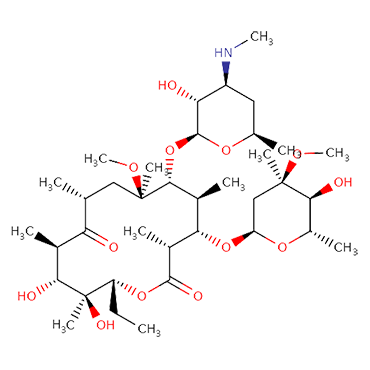 3″-N-Demethyl-6-O-methylerythromycin A