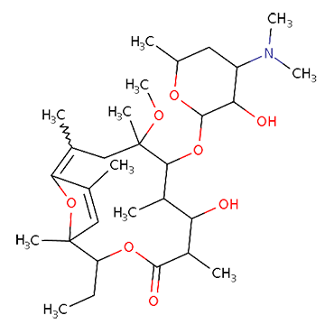 3-O-De(cladinosyl)-8,9,10,11-tetradehydro-9-deoxo-11,12-dideoxy-9,12-epoxy Clarithromycin