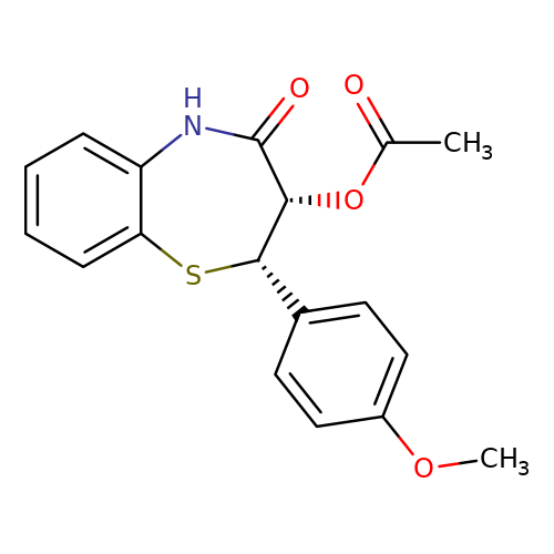 (2S,3S)-2-(4-Methoxyphenyl)-4-oxo-2,3,4,5-tetrahydro-1,5-benzothiazepin-3-yl acetate