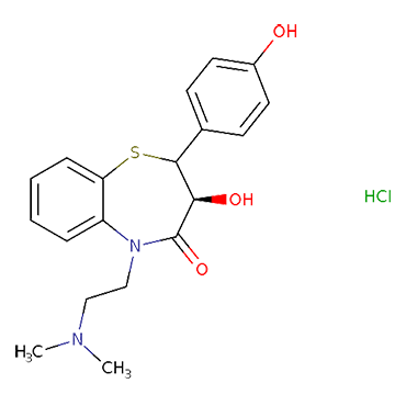 (2S,3S)-5-[2-(Dimethylamino)ethyl]-2,3-dihydro-3-hydroxy-2-(4-hydroxyphenyl)-1,5-benzothiazepin-4(5H)-one Hydrochloride