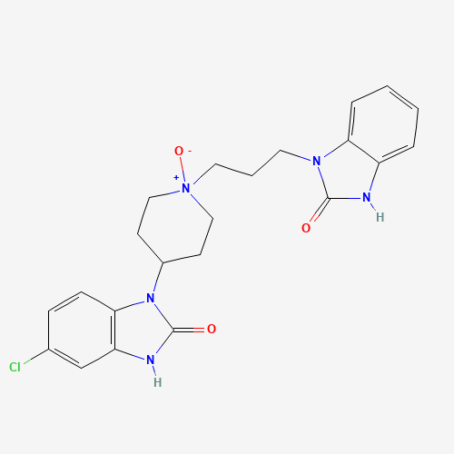 cis-4-(5-Chloro-2-oxo-2,3-dihydro-1H-benzimidazol-1-yl)-1-[3-(2-oxo-2,3-dihydro-1H-benzimidazol-1-yl)propyl]piperidine 1-oxide