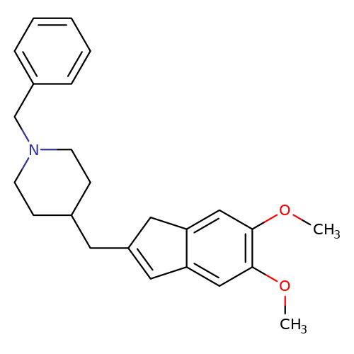 1-Benzyl-4-[5,6-dimethoxy-1H-inden-2-yl)- methyl]piperidine