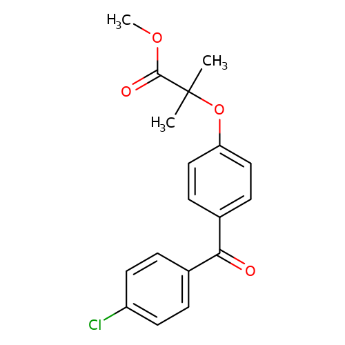 Methyl 2-[4-(4-chlorobenzoyl)phenoxy]-2-methylpropanoate