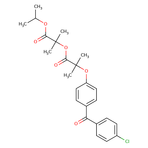 1-Methylethyl 2-[[2-[4-(4-chlorobenzoyl)phenoxy]-2-methylpropanoyl]oxy]-2-methylpropanoate