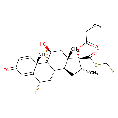 6α,9-Difluoro-17-[[(fluoromethyl)sulphanyl]carbonyl]-11β-hydroxy-16α-methyl-3-oxoandrosta-1,4-dien-17α-yl propanoate