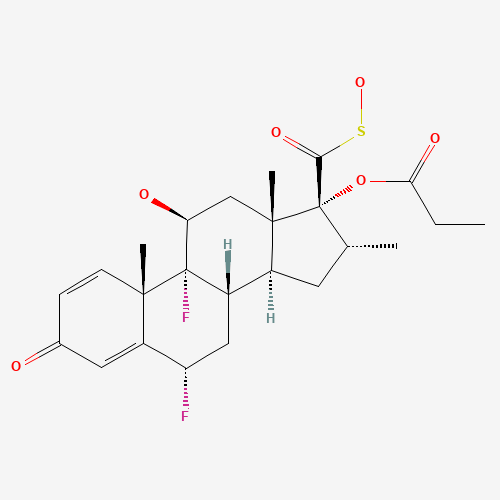 [[6α,9-difluoro-11β-hydroxy-16α-methyl-3-oxo-17-(propanoyloxy) androsta-1,4-dien-17β-yl]carbonyl]sulphenic acid