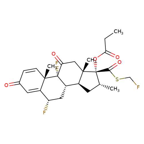 6α,9-Difluoro-17-[[(fluoromethyl)sulphanyl]carbonyl]-16α-methyl-3,11-dioxoandrosta-1,4-dien-17α-yl propanoate