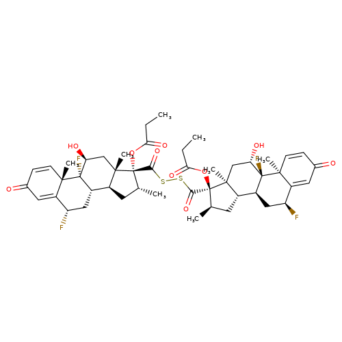 17,17′-(Disulphanediyldicarbonyl)bis(6α,9-difluoro-11β-hydroxy-16α-methyl-3-oxoandrosta-1,4-dien-17α-yl) dipropanoate