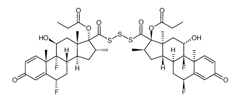 17,17′-(Trisulphanediyldicarbonyl)bis(6α,9-difluoro-11β-hydroxy-16α-methyl-3-oxoandrosta-1,4-dien-17α-yl) dipropanoate