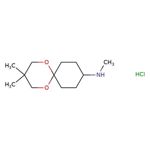 3,3-Dimethyl-9-(methylamino)-1,5-dioxaspiro[5.5]undecane hydrochloride