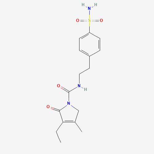 3-Ethyl-4-methyl-2-oxo-N-(4-sulfamoylphenethyl)-2,5-dihydro-1H-pyrrole-1-carboxamide