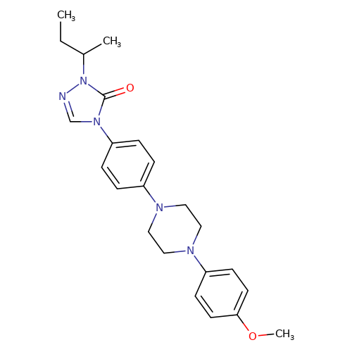 2,4-Dihydro-4-[4-[4-(4-methoxyphenyl)-1-piperazinyl]phenyl]-2-(1-methylpropyl)-3H-1,2,4-triazol-3-one