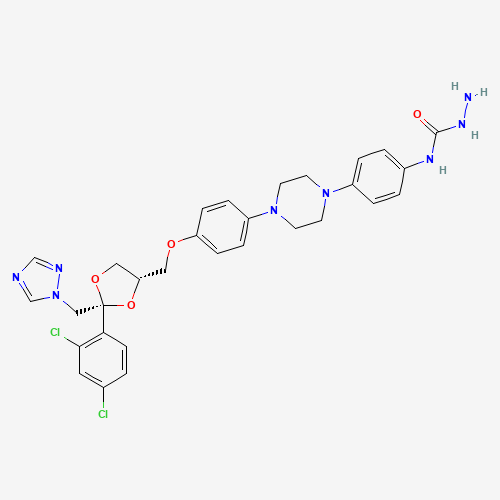 4-(4-(4-(4-(((2R,4S)-2-((1H-1,2,4-Triazol-1-yl)methyl)-2-(2,4-dichloro phenyl)-1,3-dioxolan-4-yl)methoxy)phenyl)piperazin-1-yl)phenyl)semi carbazide