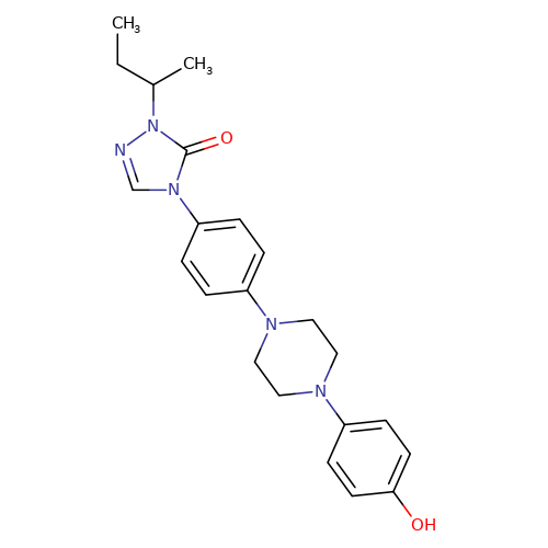 4-[4-[4-[4-Hydroxyphenyl]piperazin-1-yl]phenyl]-2-(1-methylpropyl)-2,4-dihydro-3H-1,2,4-triazol-3-one