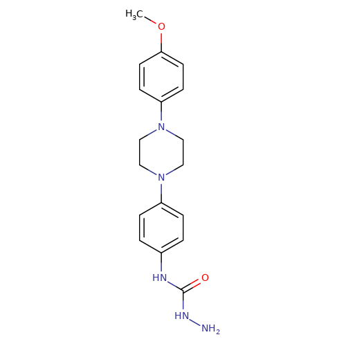 1-(4-Methoxyphenyl)-4-(4-hydrazinylcarbonylaminophenyl)piperazine