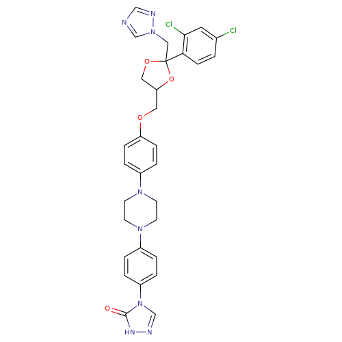 4-(4-(4-(4-(((2R,4S)-2-((1H-1,2,4-Triazol-1-yl)methyl)-2-(2,4-dichloro phenyl)-1,3-dioxolan-4-yl)methoxy)phenyl)piperazin-1-yl)phenyl)-2H-1,2,4-triazol-3(4H)-one