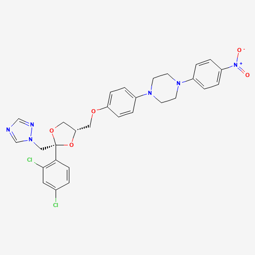 1-(4-(((2R,4S)-2-((1H-1,2,4-Triazol-1-yl)methyl)-2-(2,4-dichlorophenyl)-1,3-dioxolan-4-yl)methoxy)phenyl)-4-(4-nitrophenyl)piperazine