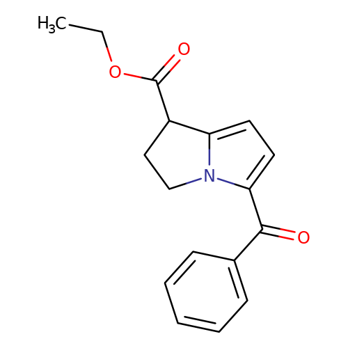 Ethyl (1RS)-5-benzoyl-2,3-dihydro-1H-pyrrolizine-1-carboxylate