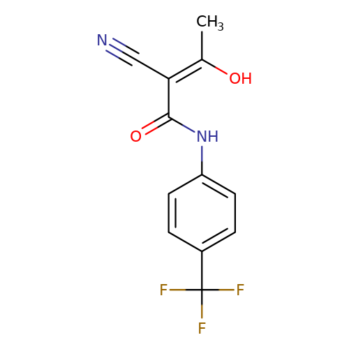 (Z)-2-Cyano-3-hydroxy-N-(4-(trifluoromethyl)phenyl)but-2-enamide