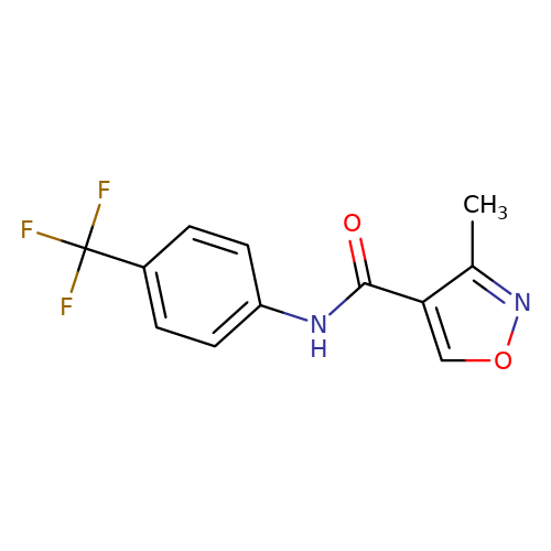 3-Methyl-N-[4-(trifluoromethyl)phenyl]isoxazole-4-carboxamide